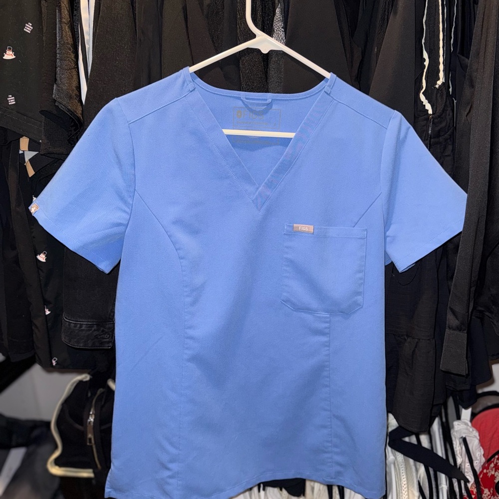 FIGS Catarina XS Ceil Scrub Top